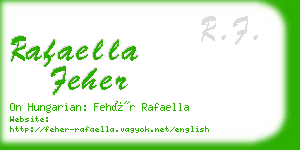 rafaella feher business card